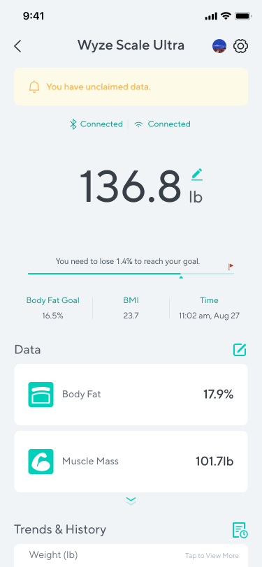 Wyze Scale Ultra Main Screen.png